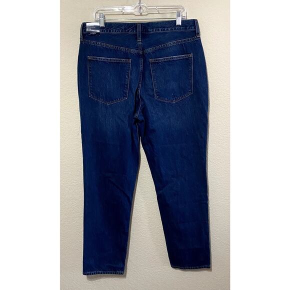 J.Crew Jean Women Size 32 Tall Blue High-Rise Straight-Leg Button-Fly NWT - Picture 9 of 12